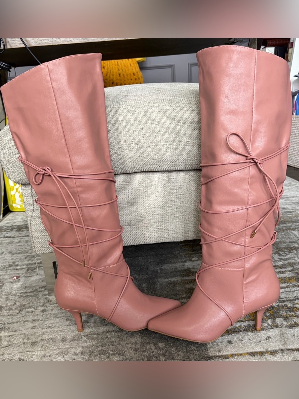 Journee - Kaavia Wide Calf Boot in Rose, size 8.5 - Picture 3 of 8